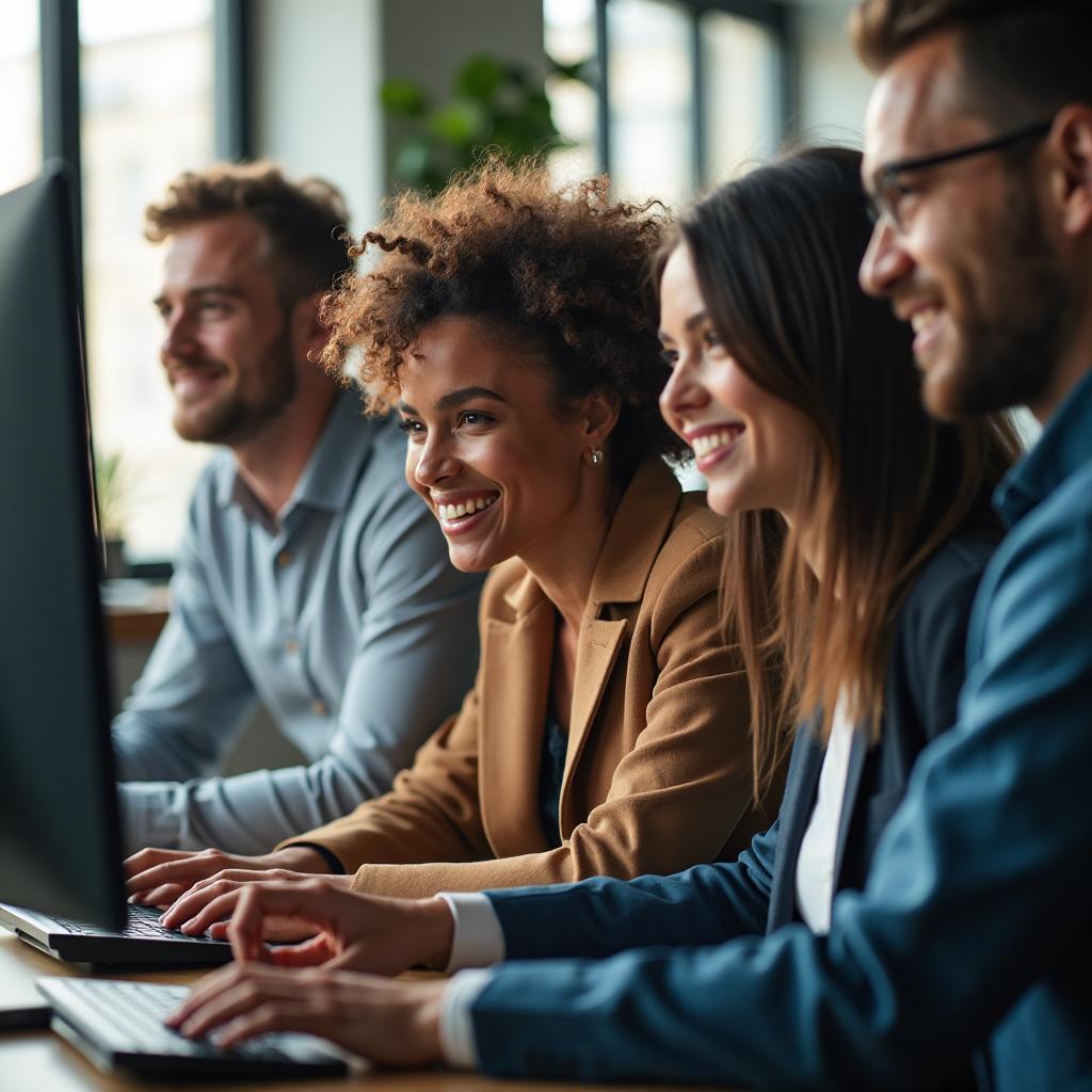 Techify team collaborating